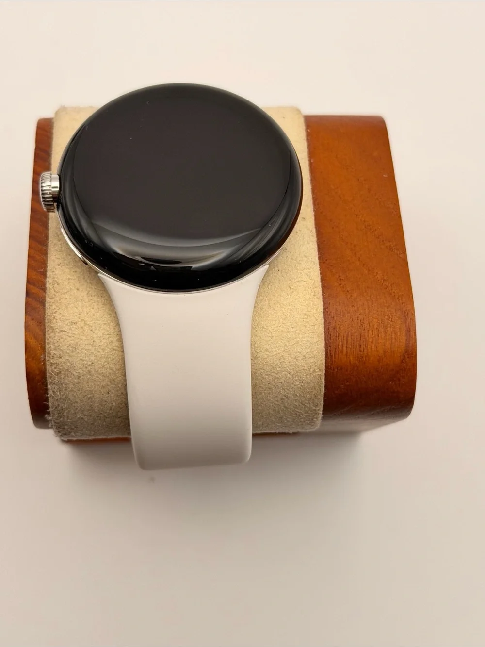 Google Pixel Watch (1st Gen), Charger Included, White Band, Excellent